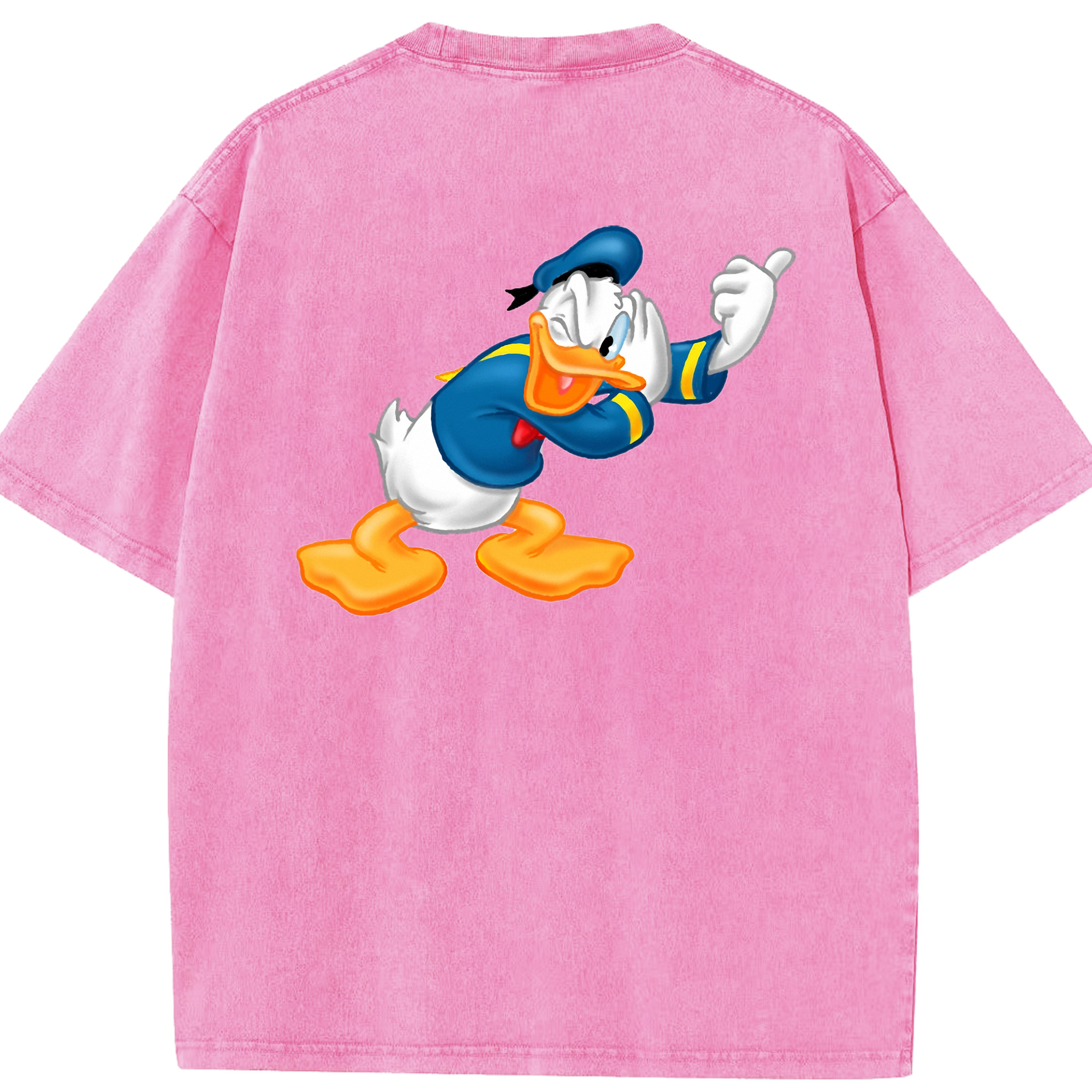 （画像用） ミッキーマウス Mickey Mouse 綿100% ヴィンテージ風 半袖Tシャツ（背面プリント）